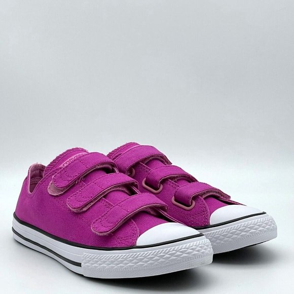 Converse CTAS 3V Ox Low Top Hyper Magenta Big Kid Girl Shoes - Picture 4 of 5